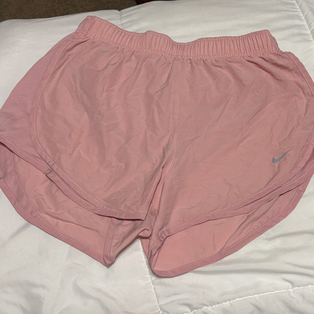 Nike Women's Soft Pink Athletic Shorts